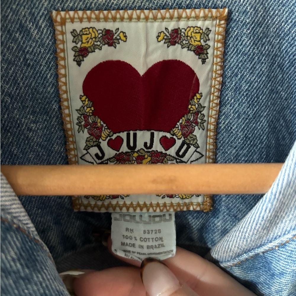 Joujou Vintage Beaded Denim Jacket And Mini Skirt… - image 5